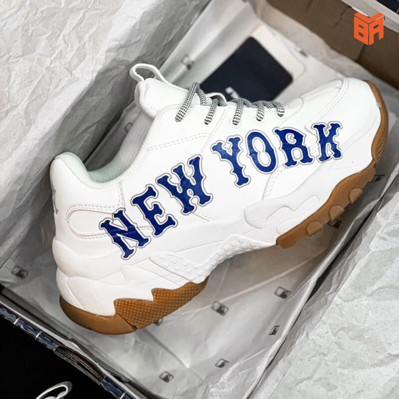 Giày MLB New York trắng chữ xanh replica 11  Shop giày Replica