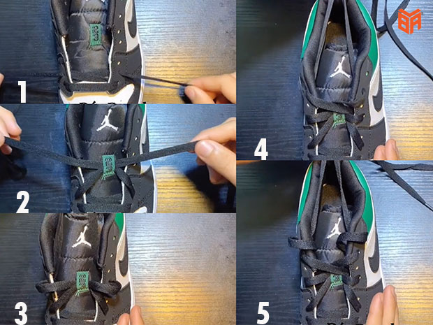 Cách buộc dây giày Jordan 1 cổ thấp độc đáo