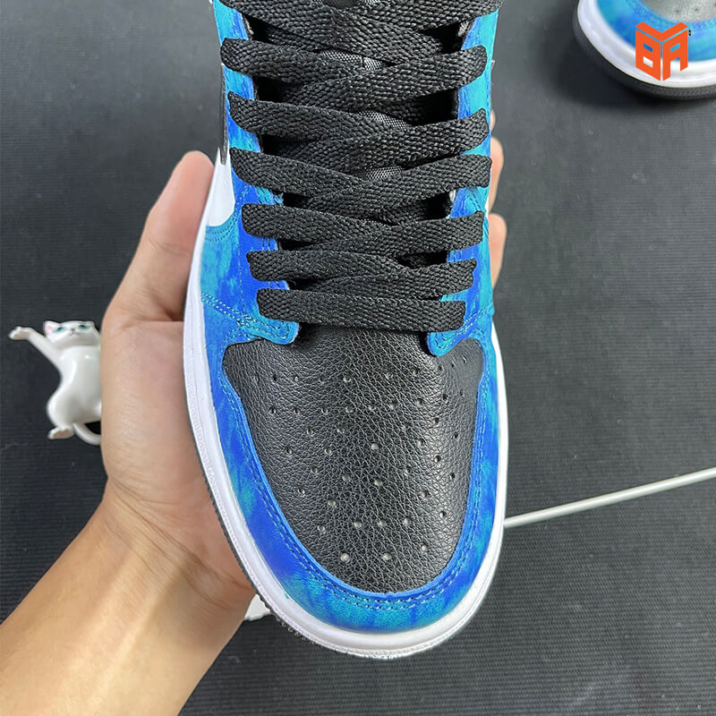 Nike Jordan 1 Loang Xanh - Mũi