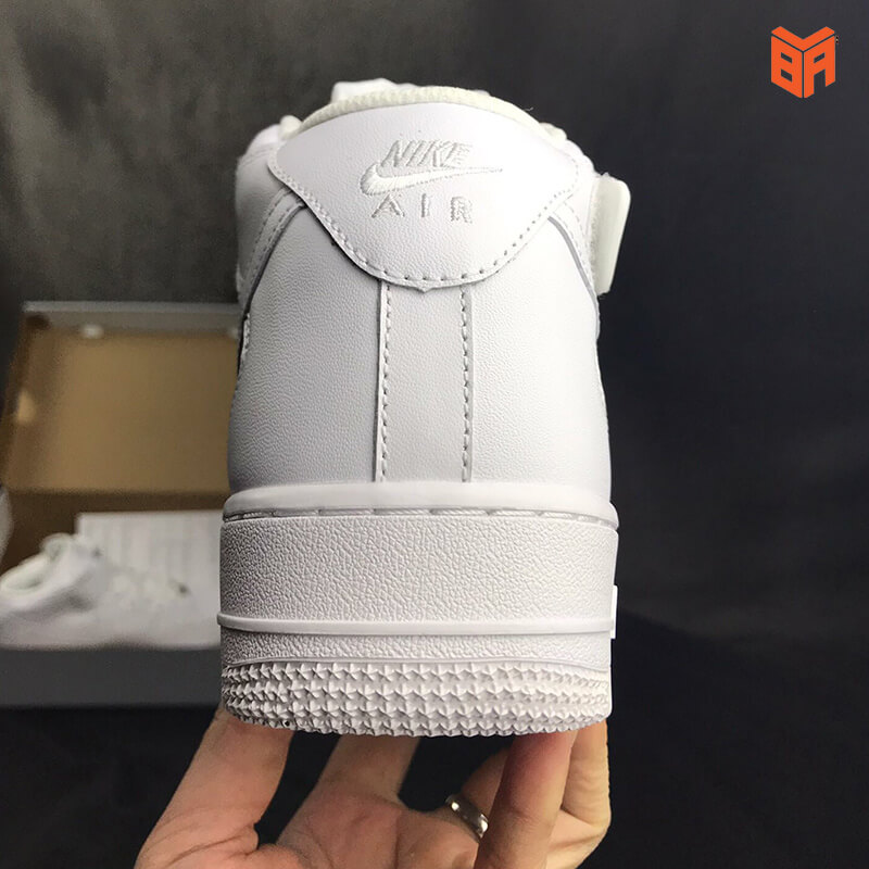 Nike Air Force 1 Mid All White/Cao Cổ Trắng