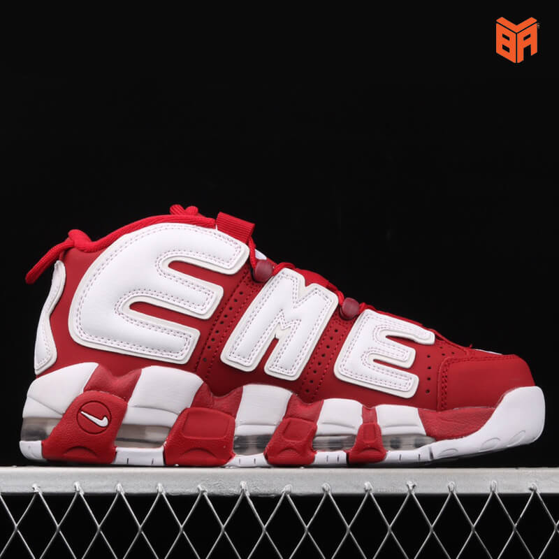 Air More Uptempo Supreme Red/Đỏ Trắng