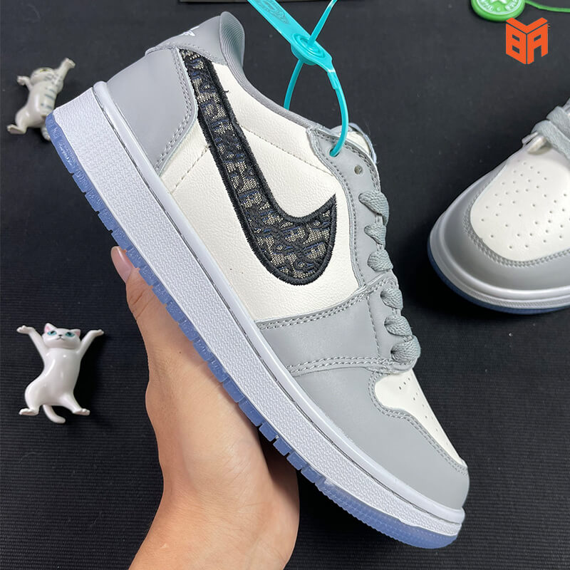 Giày Nike Jordan 1 Low X Dior Grey Replica 11 Bảo Hành Trọn Đời  GOO  STORE
