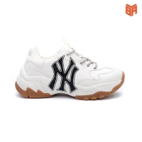 Giày MLB NY Chunky Trắng Đế Nâu NY001578