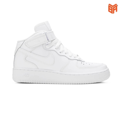 Giày Nike Air Force 1 Mid All White/Cao Cổ Trắng (Rep 1:1)