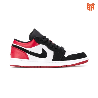 Giày Nike Air Jordan 1 Low Black Toe Đỏ Đen (Rep 11)