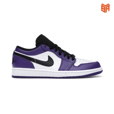 Giày Nike Air Jordan 1 Low Court Purple Black (Rep 1:1)
